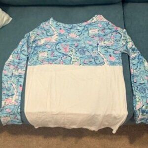 Lilly Pulitizer Cape Cod Design Long Sleeve Shirt - Women's XS